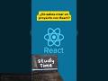 ¿Aún no sabes REACT? Hoy es momento de empezar!! 💻📢 #programacion #frontenddeveloper #react #project