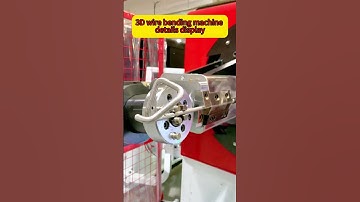 3D wire bending machine details display
