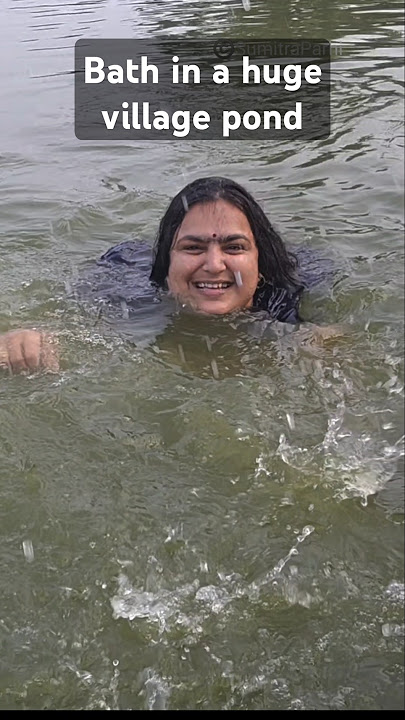 #21 Bath in a village pond #rhythmsofindia #ytshorts