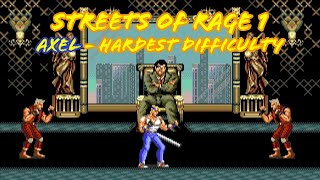 CAN I BEAT THE HARDEST DIFFICULTY?! STREETS OF RAGE 1 | AXEL | LONGPLAY