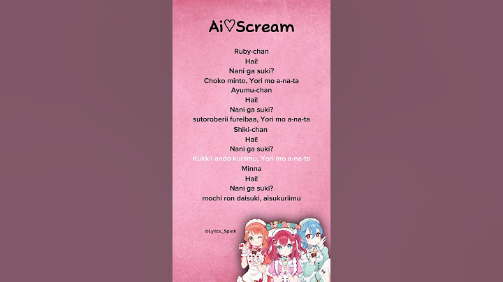 AiScream! - Ai♡Scream (Lyrics) #lyrics #music #aiscream #ruby #ayumu #shiki #shorts