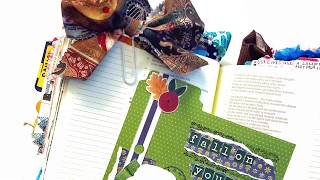 How I make my bows| Using Tim Holtz Fabric| Bible Journaling
