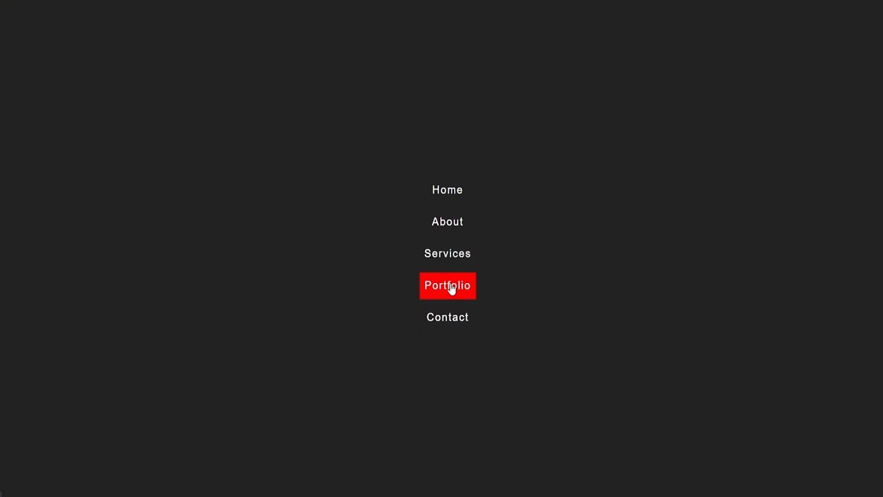 🎨 CSS Menu Animation Tutorial | Menu Hover Effect with Transition Delay ...