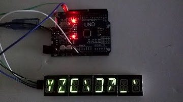 8-Digit 14 Segment AlphaNumeric 0.54" YellowGreen LED Display I2C Interface