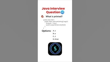 #22 Java Interview Question | Why Output is ‘v’? | Understanding charAt() Method in Java
