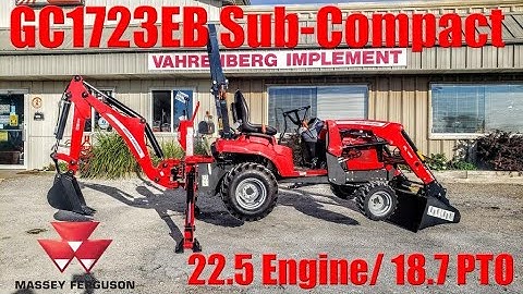Massey Ferguson GC1723EB Sub-Compact Tractor Loader Backhoe (22.5 Engine/ 18.7 PTO HP)