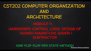 HARDWIRED CONTROL LOGIC DESIGN FOR SIGNED MAGNITUDE ADDER/SUBTRACTOR