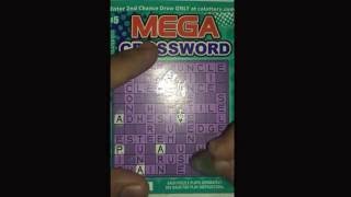 $5 Mega Crossword #27 Win up to $75,000! CALottery Ticket Scratchers
