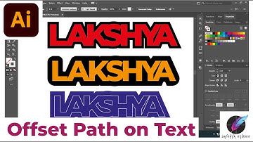 Offset Path on Text in Adobe Illustrator