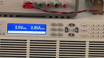 Keysight AC6800 AC Source Front Panel Control, Measuring Power, and Inrush Current of a DUT