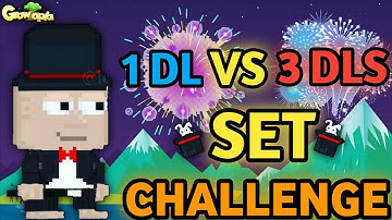 1 DL VS 3 DLS SET CHALLENGE (NEW ITEM) | Growtopia - Set Challenge #67