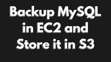 How to Schedule Backup of MySQL DB and Store it in S3 using Cron
