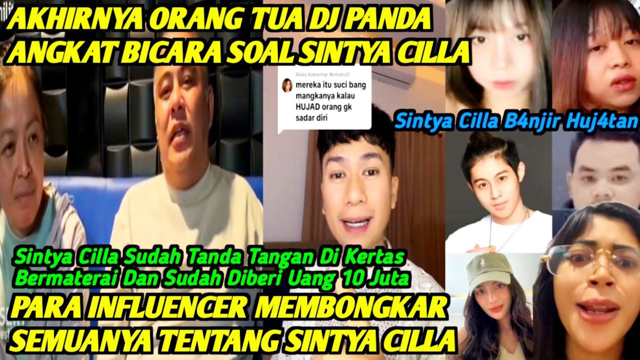P4RAH BANGET‼️ORANG TUA DJ PANDA BUKA SUARA JUGA TENTANG SINTYA CILLA❗AKHIRNYA SEMUANYA DI BONGKAR⁉️