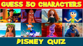 Guess the Disney Characters  | 50 Disney Characters That Will Make You Smile !