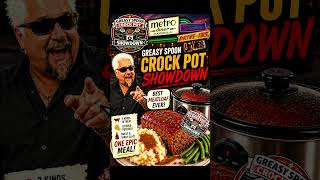 Greasy Spoon Crock Pot Showdown #DDD Guy Fieri Metro Diner Meatloaf On Triple D