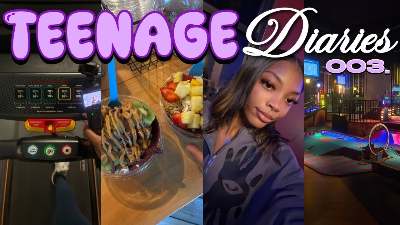 TEENAGE DIARIES 003 ☆| new year, puttshack, gym, playa bowls, etc…..