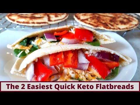 The 2 Easiest Quick Keto Flatbreads (Nut Free And Gluten Free)