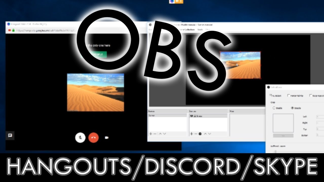 Use Obs In Hangouts Skype Discord Obs Virtualcam Tutorial Youtube