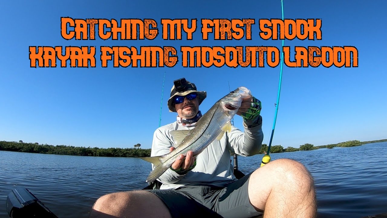 Catching my first snook kayak fishing mosquito lagoon YouTube