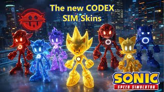 Sonic Speed Simulator - The new SIM Skins and codex system