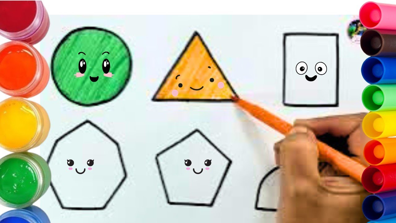 Shapes for kids, Learn 2d shapes, colors, abc song | Preschool Learning ...
