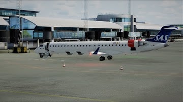[Prepar3D] SAS2882, Copenhagen(EKCH) Trondheim(ENVA) - Aerosoft(DA) CRJ-900