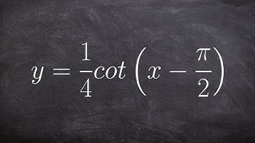 Learn How to Graph the Cotangent Function with a Phase Shift