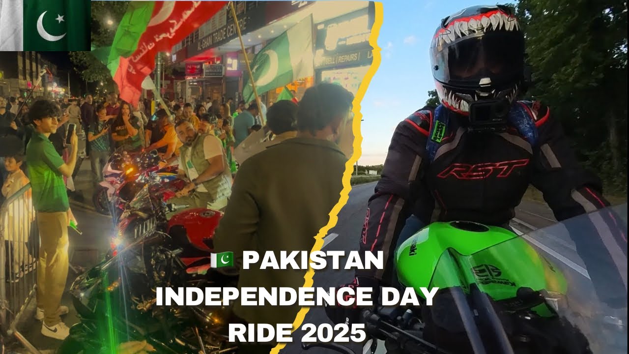 🇵🇰 Pakistan Independence Day Ride 2025 | Southend-on-Sea to Ilford Lane