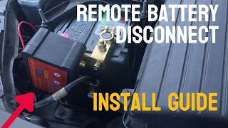 Universal Remote Battery Disconnect Install
