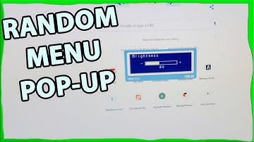 Random monitor Menu Keeps Popping Up Fix