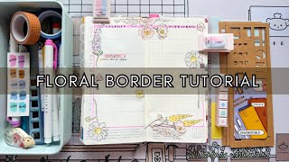 Hobonichi Weeks Floral Border:  Week 29 Plan With Me