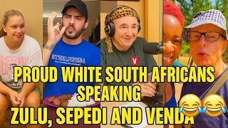 Tiktok shows us"Proud White South African Nailing South African Languages"(pt2) - The World Reacts