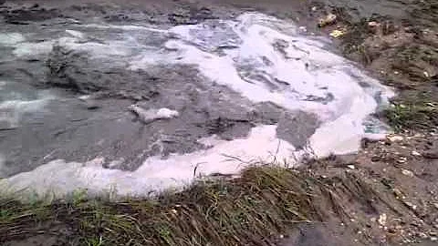 flashflood in stout canyon