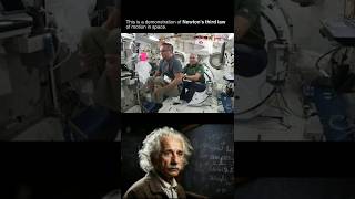 Newton 3rd law of motion in space || #physics #experiment #space