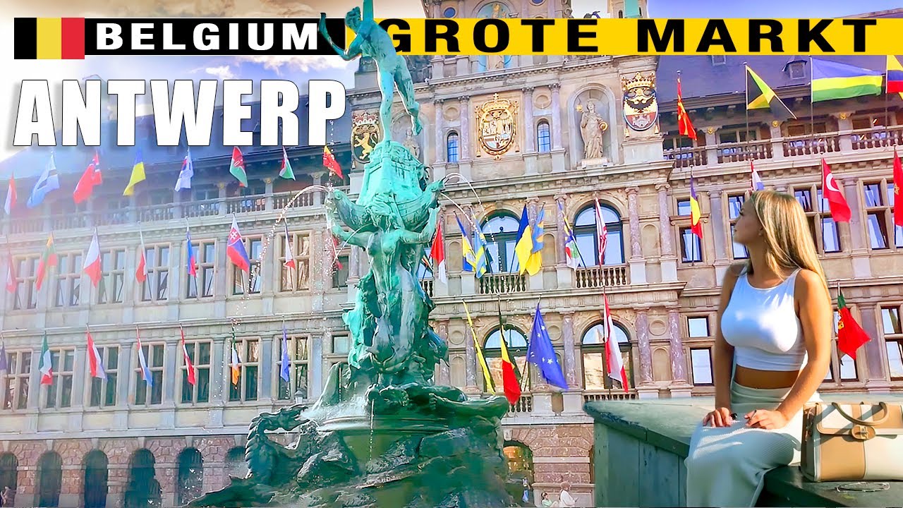 🇧🇪"Exploring Antwerp's Hidden Gem: A Magical Walk around Grove Market Square!"