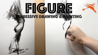 Charcoal Drawing Demo: Expressive Figure Drawing.