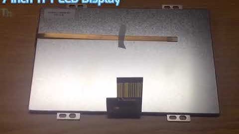 7 inch 1024*600 resolution TFT LCD display TTL RGB interface Free Viewing from DAS