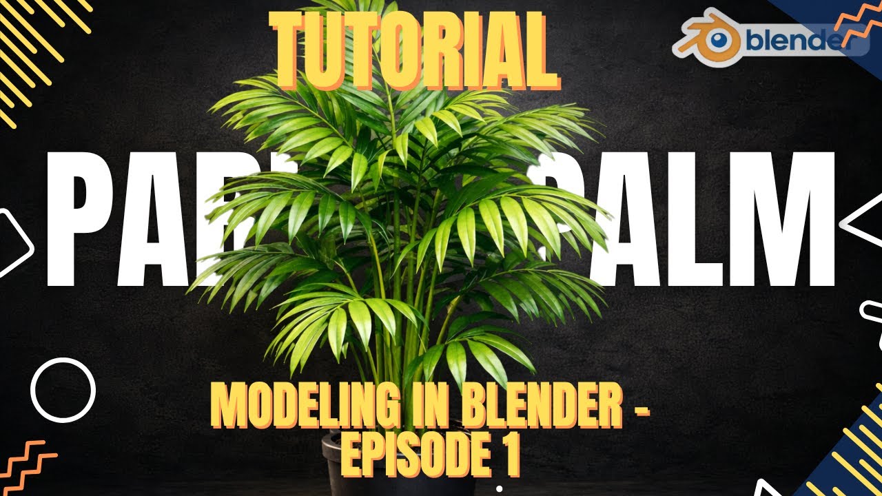 How to Model a Parlor Palm in Blender | Episode 1| Tutorials
