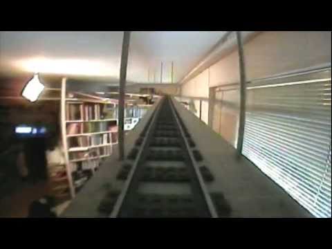 Large Lego Train 7897 layout around my livingroom, old music, 71 meters track!