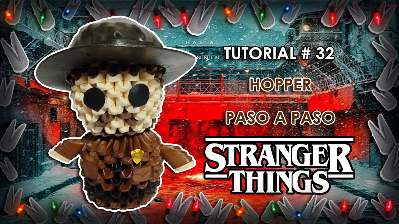 ¿Cómo hacer a HOPPER🤠 en Origami3D ?✂️ |STRANGER THINGS💥|Tutorial paso a paso✨| Priztiños Origami3D⭐