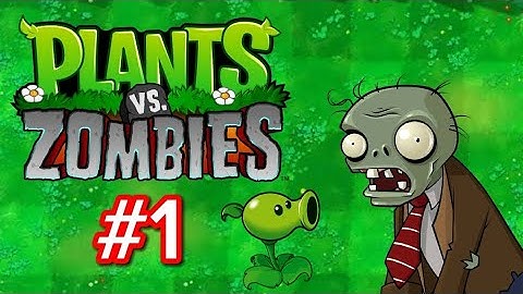 Plants vs. Zombies: Gameplay Walkthrough Part 1 (LEVEL 1.1 - 1.4 COMPLETED) (IOS ANDROID)