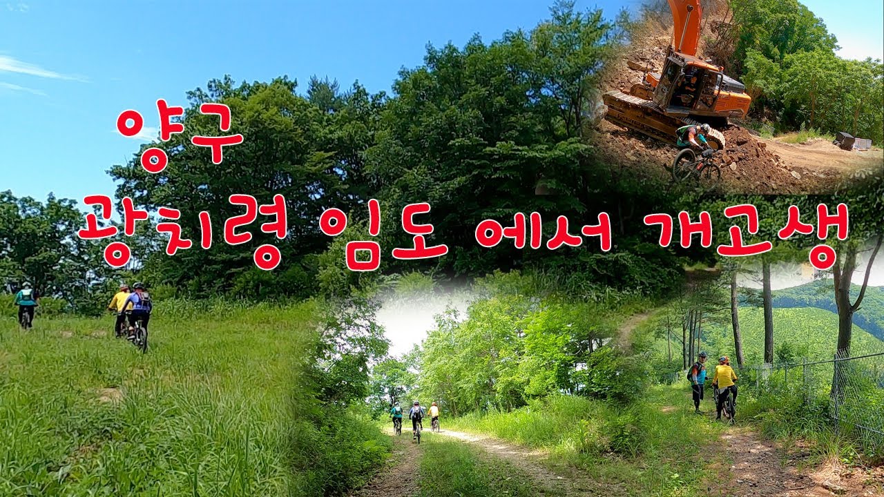 양구 광치령 임도 라이딩에서 오랫만에 개고생