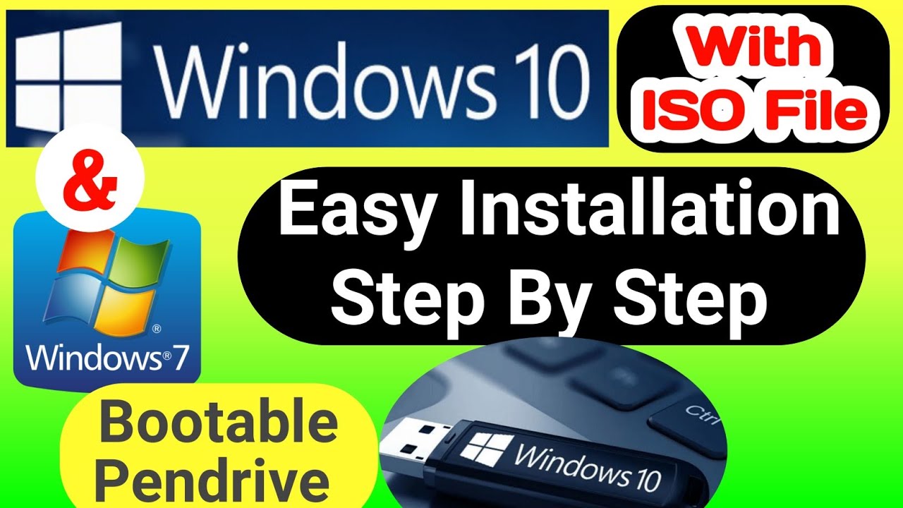 Windows 10 installation step by step pendrive_Windows 10 iso to ...