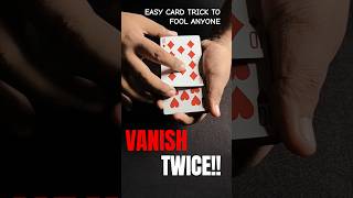 Let's Learn This Two Cards Vanish Magic Tricks In Seconds! #cardtricks #magictrick