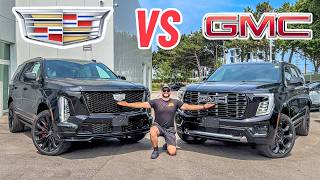 LUXURY SHOWDOWN! 2026 Cadillac Escalade V Vs 2026 GMC Yukon Denali Ultimate Review! Which Is Better?