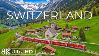 Switzerland 8K UHD • Flying Over The Majestic Alps • Soft Nature Music For Anxiety & Stress Relief screenshot 3