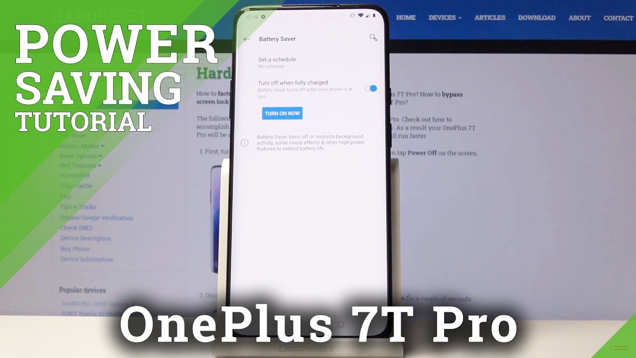 How to Enable Battery Economy on OnePlus 7T Pro Power Saving Mode