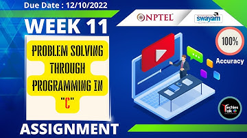 NPTEL Problem Solving Through Programming In C Week 11 Quiz Assignment Solution | July 2022
