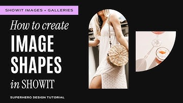 How to create trending shapes with images in Showit - New!