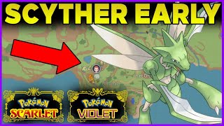 HOW TO GET SCYTHER EARLY -  Pokemon Scarlet Scyther Location Pokemon Violet Scyther Location
